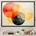 thumbnail image 2 of Designart "Soft Colors Patterns Geometric Harmony III" Oversized Abstract Framed Wall Art - Modern Black Abstract Geometric Entryway Framed Wall Art, 2 of 7