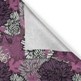 thumbnail image 5 of Ambesonne Dahlia Grommet Curtain, Large Floral Petals Bud, 50" x 72", Pale Pink Eggplant White, 5 of 6