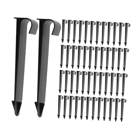 Kuntesetty 50Pcs Ground Stakes Anchor Landscape Garden Stakes Anchoring s for Planting 15.5cmx2.5cm