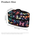 thumbnail image 6 of HELLHERO Butterflies Steamer Storage Bag with Zipper Closure Handheld Travel Case, Bag Only, 6 of 6