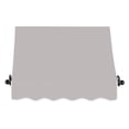 thumbnail image 2 of Awntech 3.38 Ft Charleston Sloped Fixed Awning with Scrolled Iron Arms (40.5in x 24in x 36in), Gray, 2 of 3