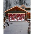 thumbnail image 4 of Garage Door Banner Cover 7 x 8 ft, Red Plaid Christmas Hat Snowman Christmas Garage Door Decorations Holiday Christmas Backdrop Decor for Winter New Year Xmas Party, 4 of 6