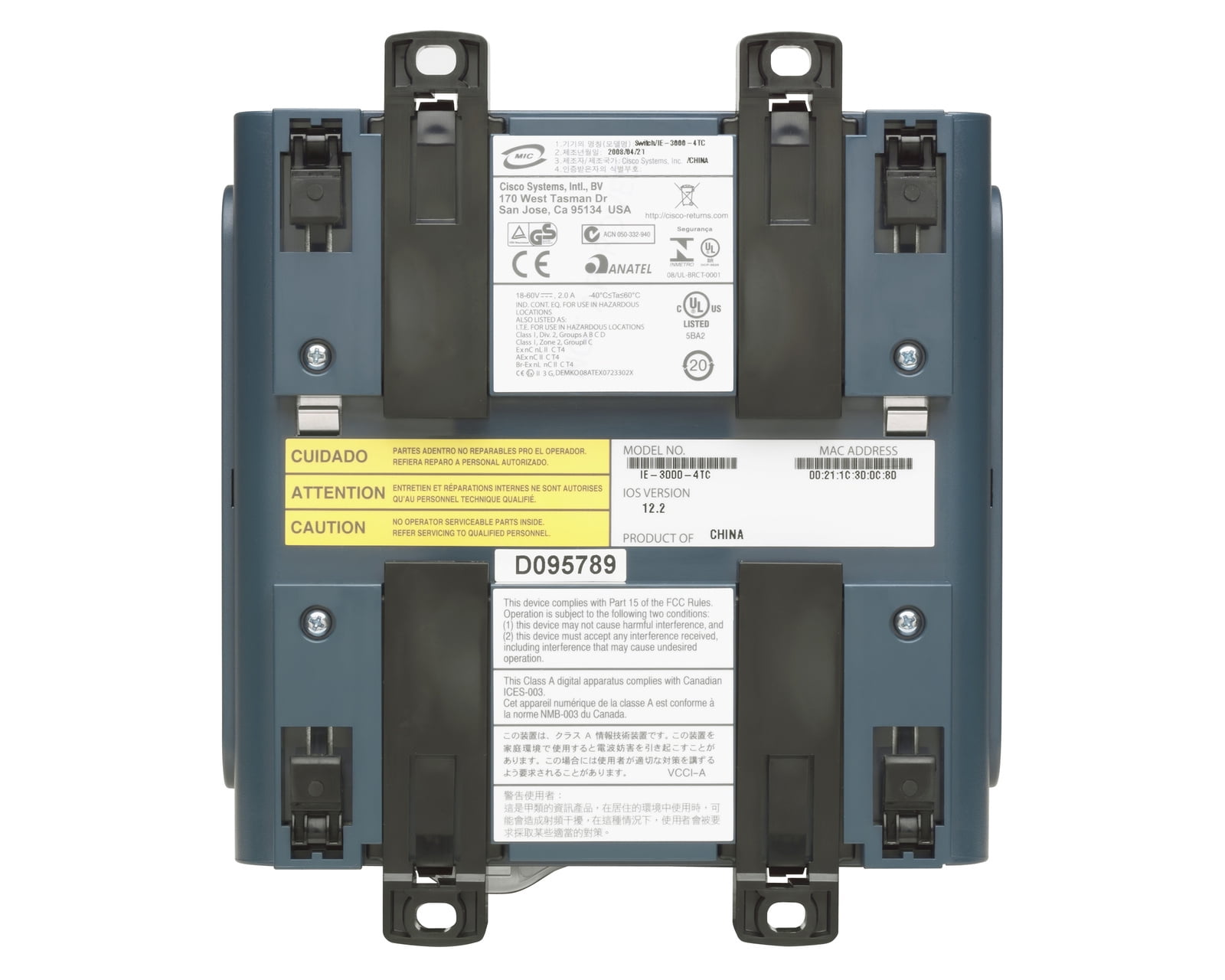 Cisco Industrial Ethernet 3000 Series - switch - 4 ports - managed