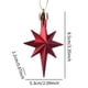 thumbnail image 5 of 12 piezas de colgantes de estrella de árbol de Navidad, manualidades, colgante de estrella de árbol de Navidad Rojo, 5 of 5