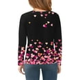 thumbnail image 4 of Valentines Day Shirts Girls Iyufng Long Sleeve Prints Cute Round Neck Tops Casual Blouses Graphic Tees, 4 of 5