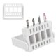 thumbnail image 3 of 2 Pack 16 Holes Nail Drill Bit Display Stand Holder Storage Box for Grinding Heads White, 3 of 4