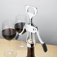 thumbnail image 3 of True Spiral Winged Corkscrew Wine Opener for Home Bar Wedding Gifts, Silver, 3 of 5