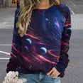 thumbnail image 2 of Galaxy Star Outer Space Mom Sweatshirt For Women Long Sleeve Pullover, 2 of 7
