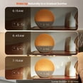 thumbnail image 4 of Dreamegg Sunrise Alarm Clock, White Noise Sound Machine with 29 Soothing Sounds, 10 NightLights,Wake Up Light Alarm Clock, Wooden, 4 of 9