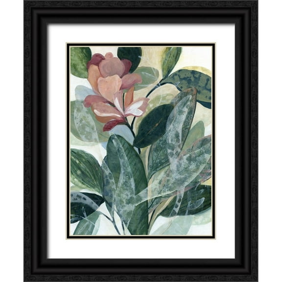 Robinson, Carol 12x14 Black Ornate Wood Framed with Double Matting Museum Art Print Titled - Lush Guardians