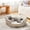 Brown, variant on Anyask Round Soft Cat Beds for Small Indoor Cats Dog Up to 15 lbs, Blue 20"x19"x6"