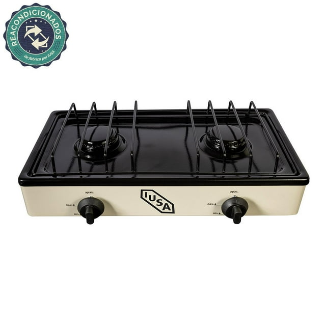 Parrilla de Gas con 2 Quemadores IUSA Avena, Reacondicionado beige
