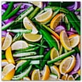 thumbnail image 1 of Picture-Tiles.com: Fruit Ceramic Tile Wall Mural WAL500666-44L. 32"W x 32"H using (16) 8" x 8" Ceramic Tiles-Satin Finish, 1 of 3