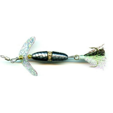 Mack s Promise Keeper Weighted Spinner Black Silver Scale 1/8oz. Spinnerbaits