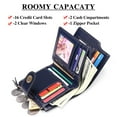 thumbnail image 2 of FALAN MULE Small Wallet for Women Leather Bifold Compact Small Womens Wallet with RFID Blocking, 2 of 7