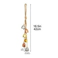 thumbnail image 3 of HomeDM Christmas Cow Bells Decoration, Christmas Bells Decor Rustic Vintage Metal Bells Jute Rope Hanging Xmas Ornament for Christmas Tree Porch Wall Outdoor Home Decor, 3 of 7