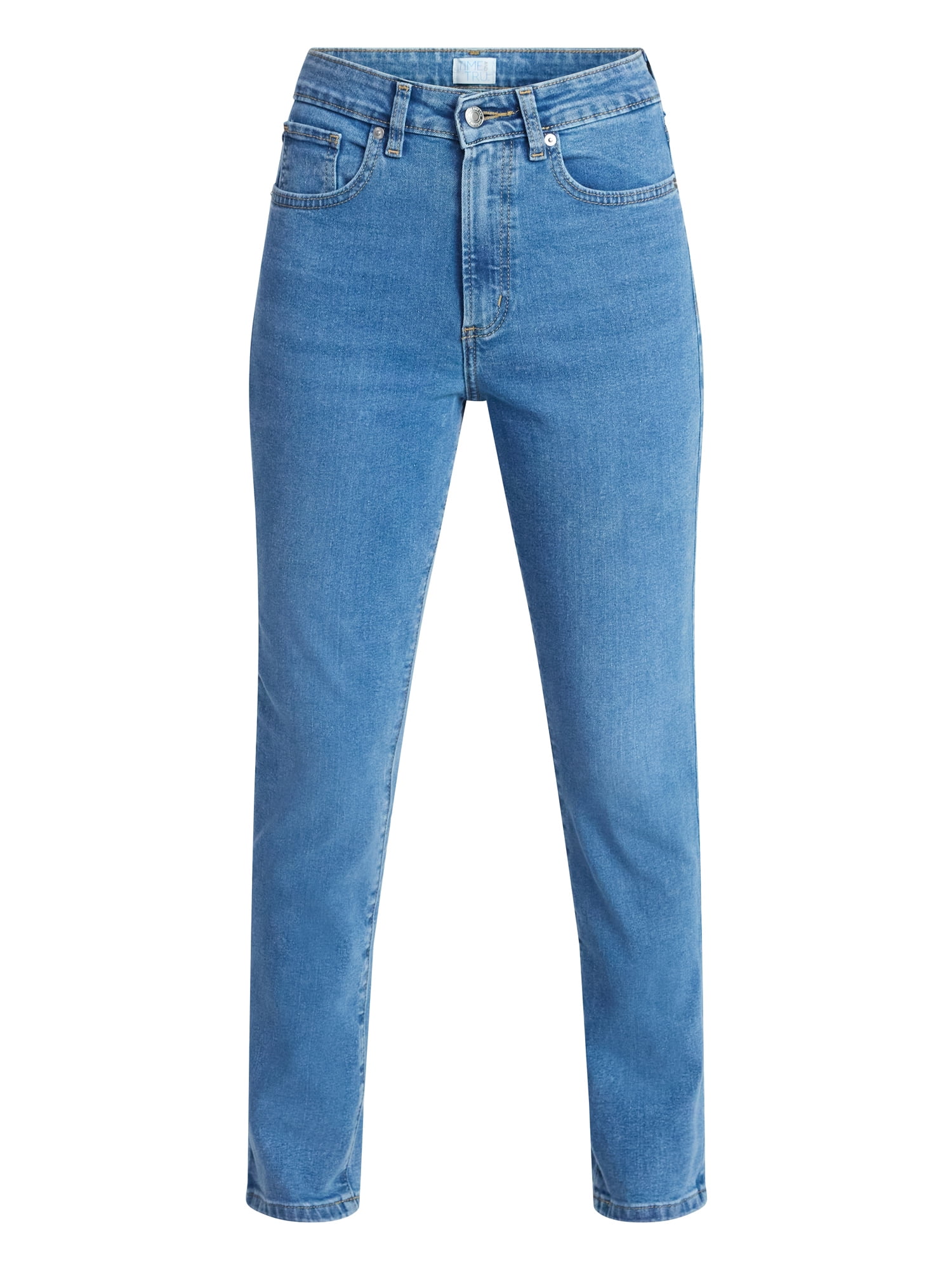 Time and Tru Women's High Rise Skinny Jeans, 29" Inseam Regular, Sizes 0-20, 10S-16S
