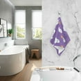 thumbnail image 2 of Yayeee 100% Cotton Hand Towels for Bathroom 16" x 28" Soft Absorbent Kitchen Towel, Halloween Purple Ghosts, 2 of 7