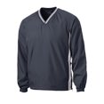 thumbnail image 5 of Sport-Tek Tipped V Neck Raglan Wind Shirt-L (Graphite Grey/ White), 5 of 6