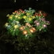 thumbnail image 2 of Advancent Luces de flores alimentadas por energía Solar de acero inoxidable, luz Solar para césped de rosas, luces decorativas para césped al Iluminación y accesorios Rosa roja, 2 of 6