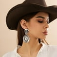 thumbnail image 3 of Country Concert Outfits for Women Western Earrings CowBoy CowGirl Drop Dangle Earring Vintage Oval Earring Turquoise Jewelry Western Accessories, 3 of 17