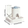 thumbnail image 4 of Cat Feeder and Water Dispenser, 2 in 1 Automatic Cat Feeder with Stainless Steel Bowls, 2 Pack Large Capacity Self Feeding for Small Medium Dog Puppy Kitten, 4 of 9
