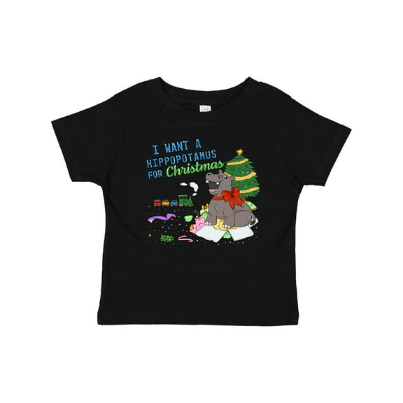 Inktastic I Want a Hippopotamus for Christmas Boys or Girls Baby T-Shirt