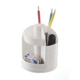 thumbnail image 3 of SHOWERORO White Plastic Pen Holder for Office Desk Organizer with Sturdy Lightweight Design, 3 of 8