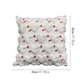 thumbnail image 2 of 18x18 Throw Pillow Covers Valentine Decoration Cushion Case, Heart Pillow Cover, Romantic Valentine’s Day Decorations Pillowcases, Cozy Cushion Covers for Sofa, Bed & Room Accents for Couples (W), 2 of 7