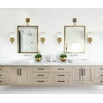 thumbnail image 3 of Flavia 2 Pack Mid-Century Modern Wall Sconce Golden Globe Glass Wall Light, 3 of 6