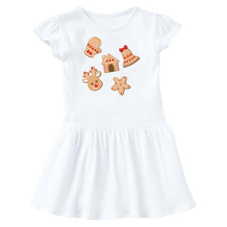 

Inktastic Christmas Gingerbread Cookies Gift Toddler Girl Dress