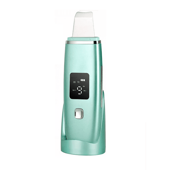 Limpiador Facial Skin Scrubber Peeling Ultrasónico Portátil Verde