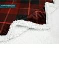 thumbnail image 3 of pavilia premium sherpa throw blanket for couch sofa | soft micro plush reversible throw | lightweight all season plaid design fleece blanket (50 x 60 inches red), 3 of 7