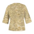 thumbnail image 4 of Blusa de Manga Corta Mujeres Cuello en V de Verano Impreso, Top Regular Casual Sexy para el Hogar Y el Uso Diario, 4 of 5