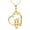Heart Two Cat Necklace, variant on 14K Gold Cat Necklace for Women Solid Yellow Gold Cat Jewelry Cat Gifts for Cat Lover