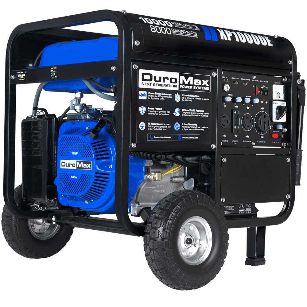DuroMax XP10000E Gas Powered Portable Generator 10000 Watt Electric