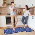 thumbnail image 6 of 2-Piece Kitchen Mat Set Non Slip Washable Floor Mats Decorative Rugs for Kitchen Sink Laundry Ice Cream Cones and Shooting Stars, 6 of 7