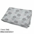 thumbnail image 5 of Abstract Floor Pillow Lounger Cover, Circular Round Pastel Toned Lilac Flower Pattern Design, Nap Mat Printed Fabric Case for 5 Pillows, 88" x 36", Pale Peach Blue Grey, by Ambesonne, 5 of 5