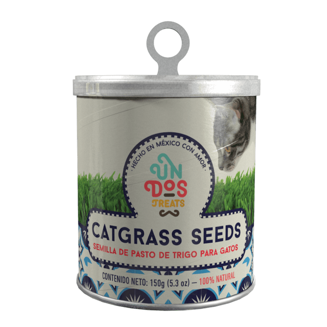 Semillas de Pasto de Trigo para Gatos Un Dos Treats 150 gr