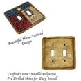 thumbnail image 5 of Urbalabs Texas Flag Star Rustic Western Decorative Light Switch Outlet Wall Plate Covers Antique Country Home Rustic Light Switch Covers Single Double 2 Gang Switch Plates (Double Light Switch), 5 of 7