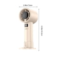 thumbnail image 3 of Lenkho Turbo Handheld Fan with LED Digital Display, High-Speed Portable Personal Fan with Base, Rechargeable USB Fan, Ideal for Travel, Commuting, Outdoor Activities, 3 of 6