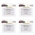 thumbnail image 1 of False Lashes ANDREA Knotted Flares Medium Brown 4 Packs, 1 of 5