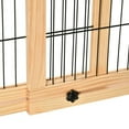 thumbnail image 3 of Canddidliike 72 inch W x 27 inch H Extra Wide Freestanding Pet Gate, Pet Gate with Adjustable Length Dog, Cat, Barrier for House, Doorway, Hallway, Natural, 3 of 11