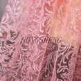 thumbnail image 1 of Paillettes Poudre Sequins Floral Dentelle Transparente Tissu Tulle Robe de Soirée Performance Couture Tissu 0.5yard, 1 of 6
