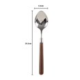 thumbnail image 1 of Cuchillo, tenedor y cuchara con mango de madera de acero inoxidable 304 Fivean unisex, 1 of 2