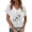 White, variant on T Shirts for Women Graphic Print Short Sleeve Summer Tee V-Neck Fashion Casual Tops 2026