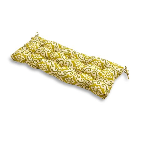 Greendale Home Fashions Shoreham 18-inch x 51-inch Green Ikat Outdoor Bench Cushion (Cushion Only)