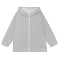 thumbnail image 5 of Kilaqueen Girls/Boys Zip Up Hoodies Trendy Youth Teen Y2K Fleece Lined Full-Zip Hooded Sweatshirts Jacket Preppy Clothes Spring Fall Casual Oversized Hoodies with Pockets, 5 of 8