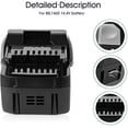thumbnail image 5 of TenHutt 14.4V 6.0Ah Battery Replacement for Hitachi BSL1460 BSL1415 BSL1440 BSL1450 Lithium Battery, 5 of 6