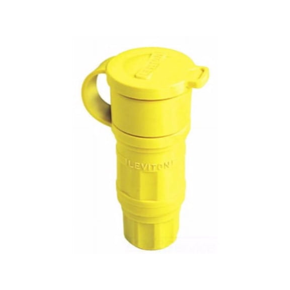 Leviton 29W76 30-Amp, 480-Volt- 3PY, Locking Connector, Industrial Grade, Yellow